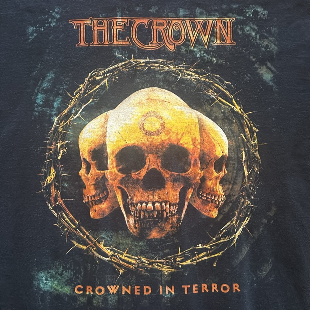 The Crown Crowned in Terror - European Terror 2003 - Tour Shirt!! RARE!